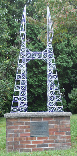 Model of Murgas Tower in
          Wilkes-Barre